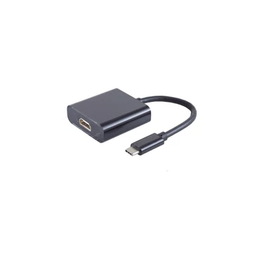 USB-C adapter, HDMI-A aljzat, 4K30Hz, fekete