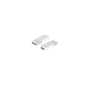 USB-A adapter, USB-C aljzat, 2.0, fehér