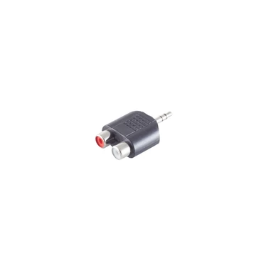 3,5 mm-es sztereó jack dugó / 2 RCA aljzat, adapter