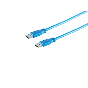 USB-A csatlakozókábel, 3.0, kék, 1,8 m