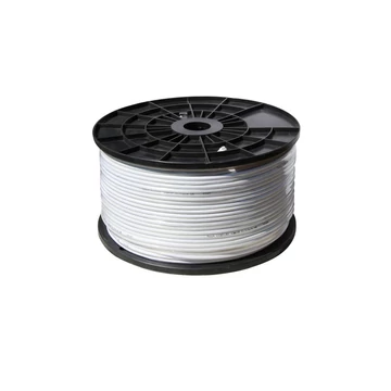 Koaxiális kábel, 2 Antenna Csatlakozóval, F-Csatlakozóval Pórvédővel, 1.0/4.6, CCS, 4-szeres, 110dB, 20m 